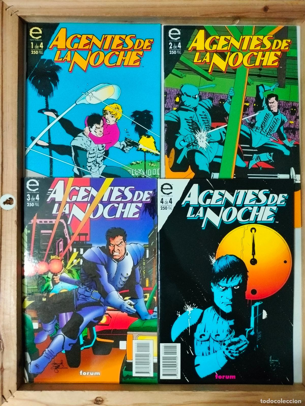 C&oacute;mics: AGENTES DE LA NOCHE.HOWARD CHAYKIN . MINISERIE COMPLETA.FORUM EPIC COMICS. - Foto 1