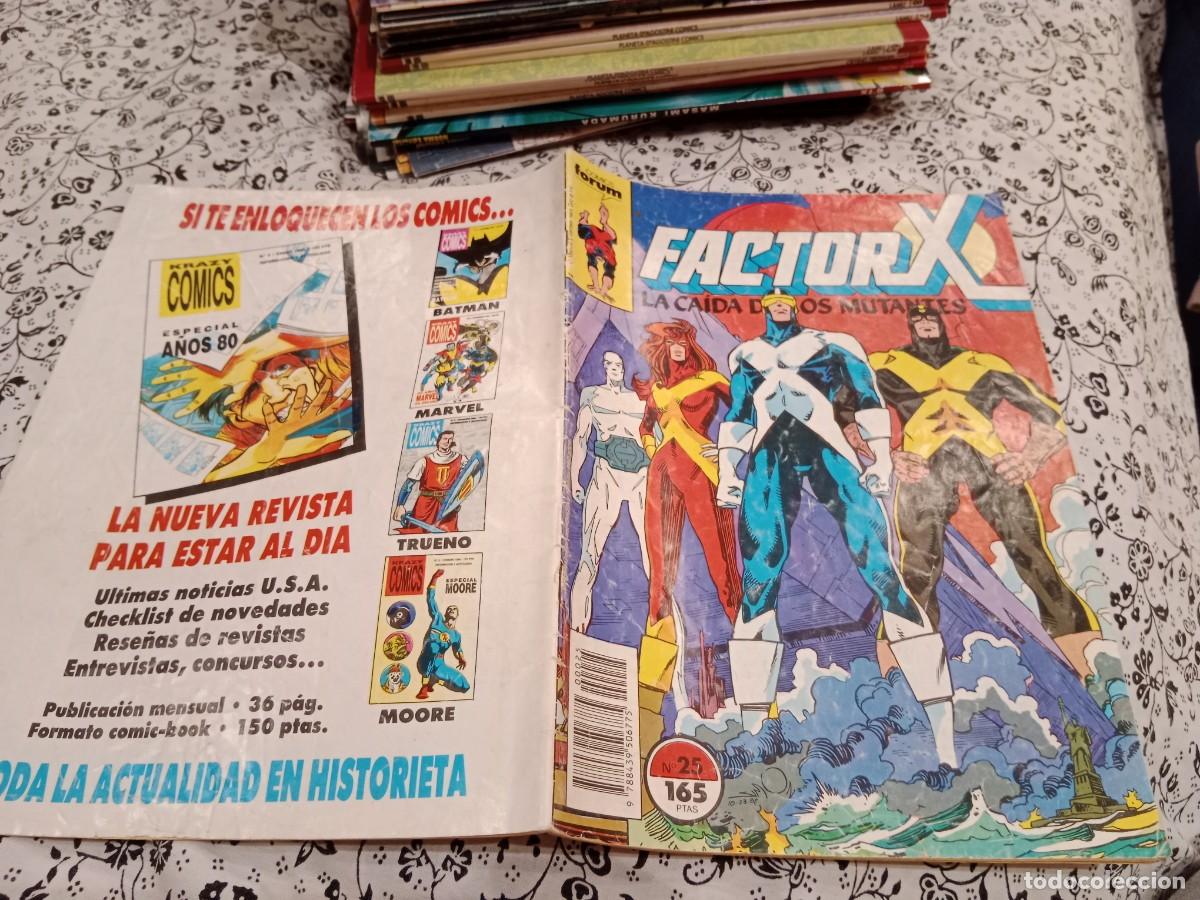 C&oacute;mics: FACTOR X VOL.1 N&ordm;25 - LA CA&Iacute;DA DE LOS MUTANTES - COMICS FORUM 1990 - Foto 1
