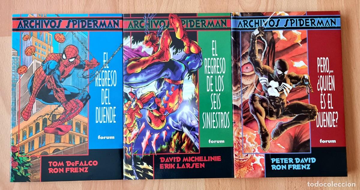 C&oacute;mics: ARCHIVOS SPIDERMAN. Colecci&oacute;n Completa de 3 tomos. Comics Forum 1997. - Foto 1