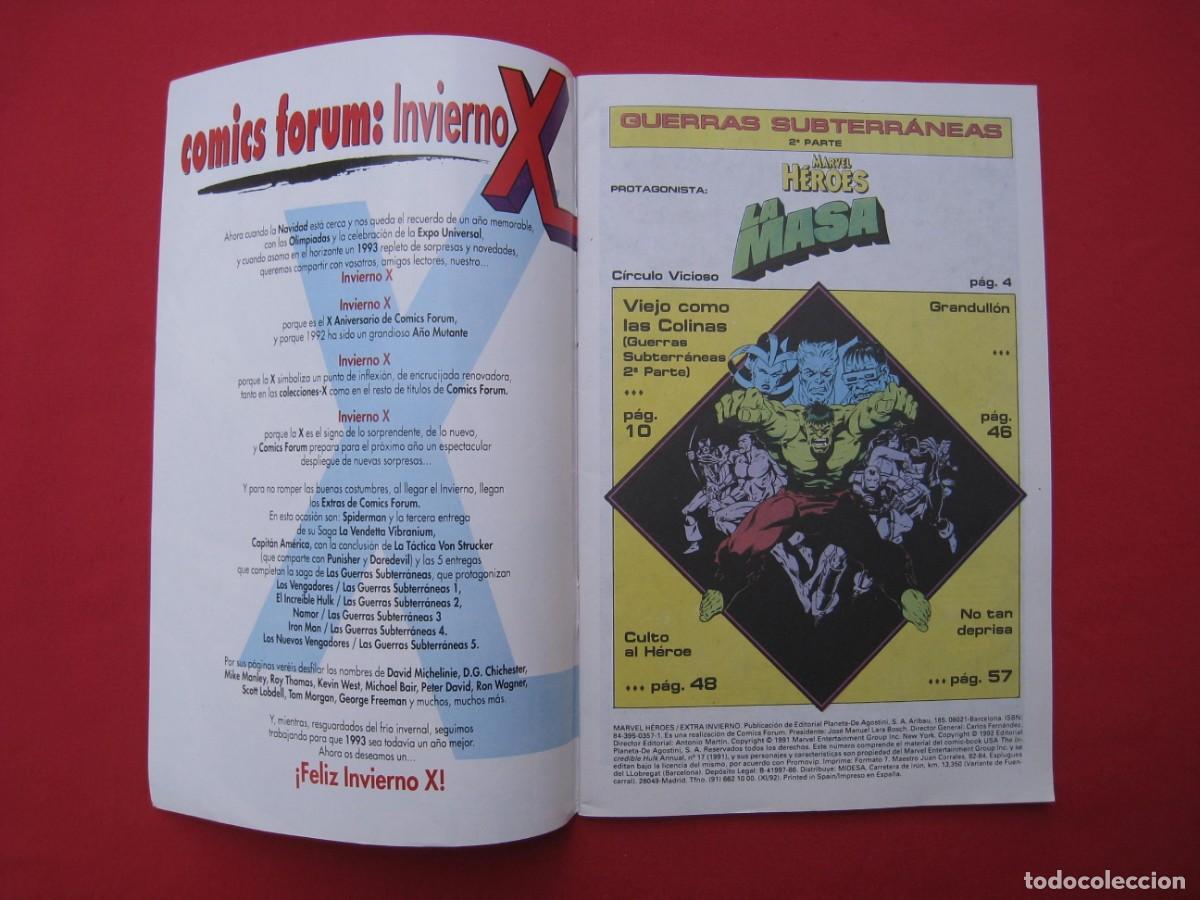 C&oacute;mics: HEROES MARVEL PRESENTA : LA MASA - EXTRA INVIERNO - GUERRAS SUBTERRANEAS - 2&ordf; PARTE - FORUM. - Foto 6