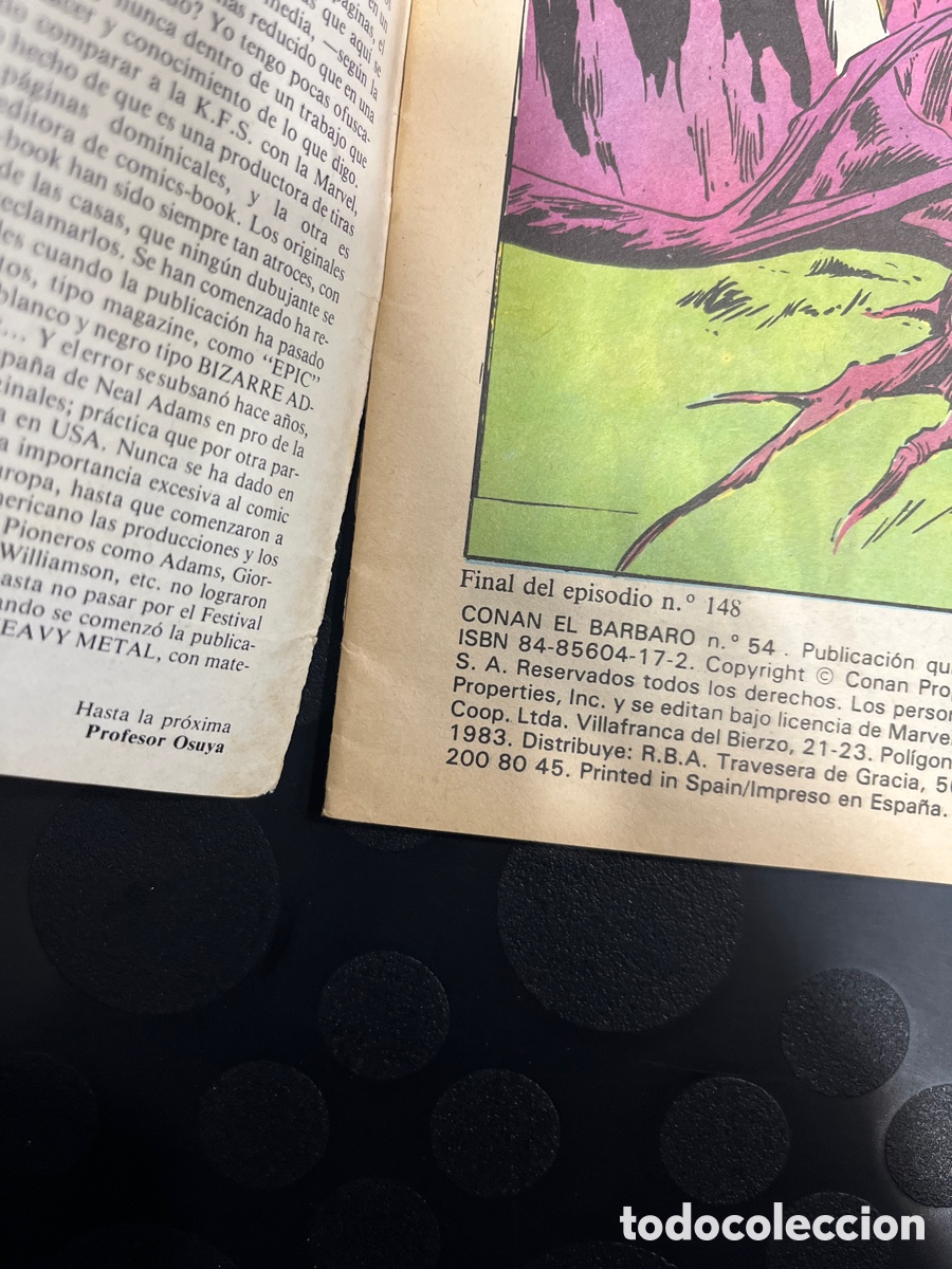 C&oacute;mics: CONAN EL B&Aacute;RBARO N.54 LA MARCA DE LA MUERTE ( 1983/1994 ) - Foto 4