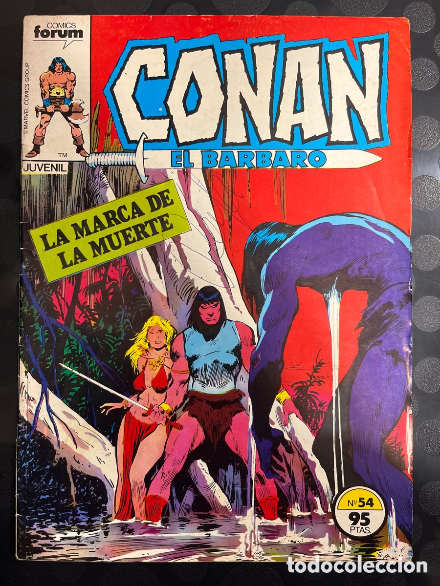 C&oacute;mics: CONAN EL B&Aacute;RBARO N.54 LA MARCA DE LA MUERTE ( 1983/1994 ) - Foto 1