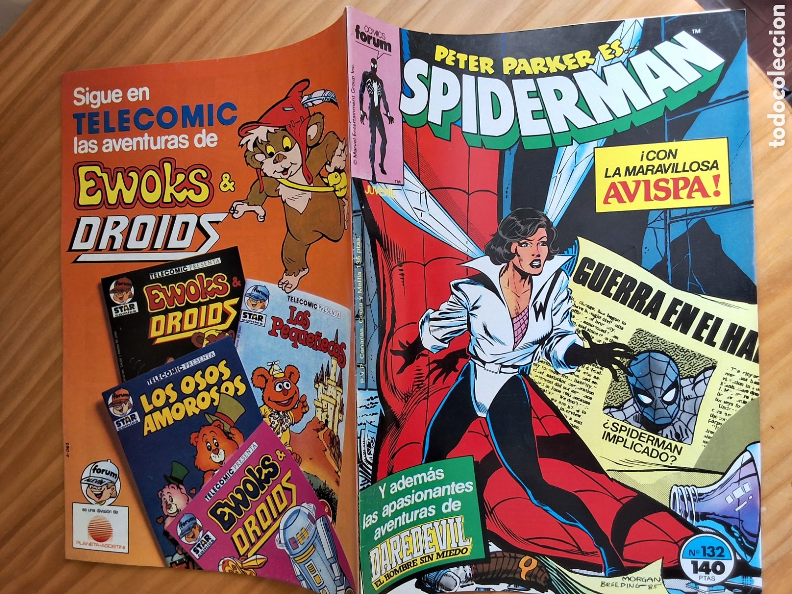 C&oacute;mics: Spiderman forum grapa numero 132 la avispa y dar&eacute;devil - Foto 1
