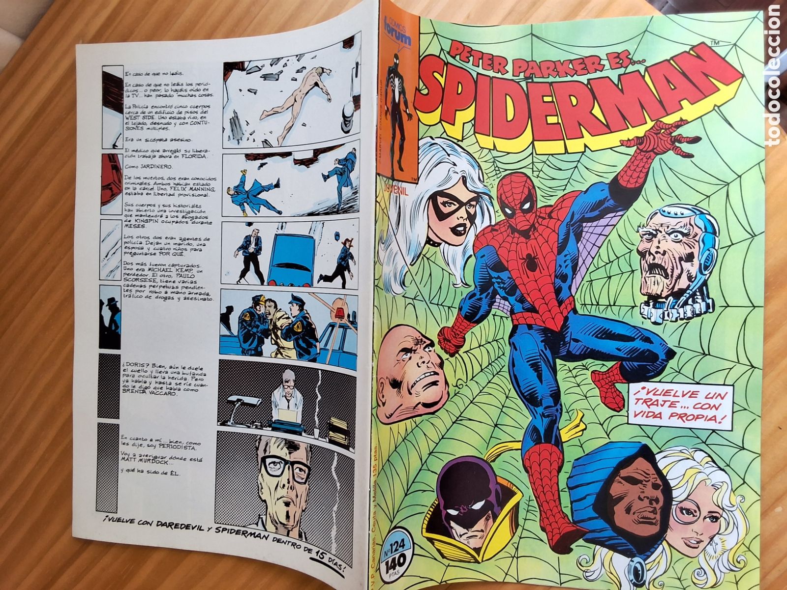 C&oacute;mics: Spiderman forum grapa numero 124 y daredevil - Foto 1