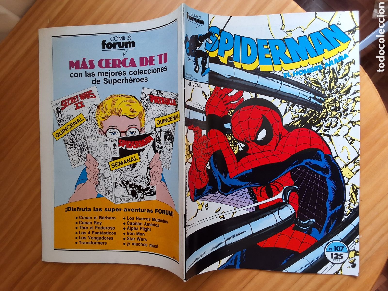 C&oacute;mics: Spiderman forum grapa numero 107 y daredevil - Foto 1