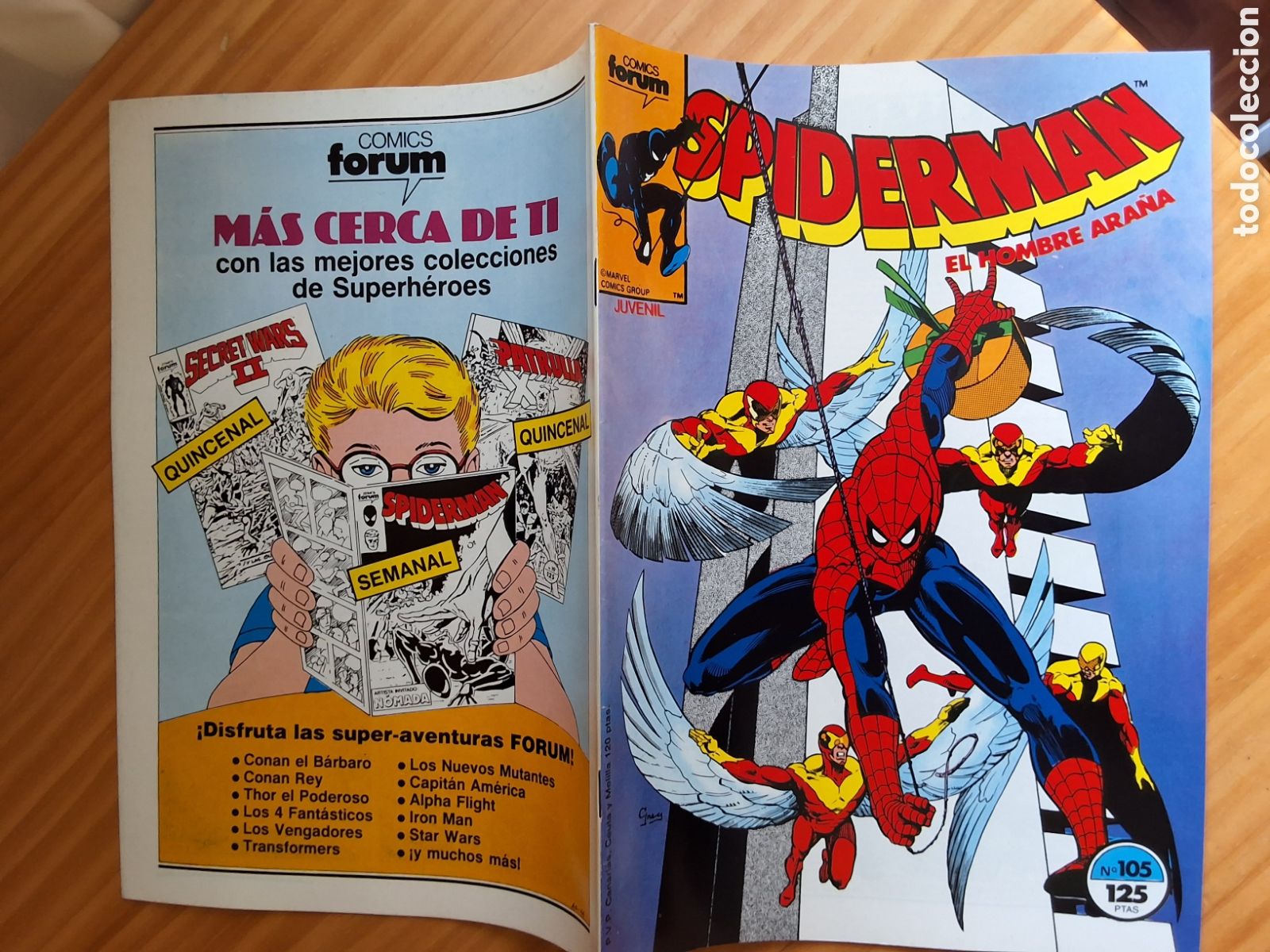 C&oacute;mics: Spiderman forum grapa numero 105 y daredevil - Foto 1