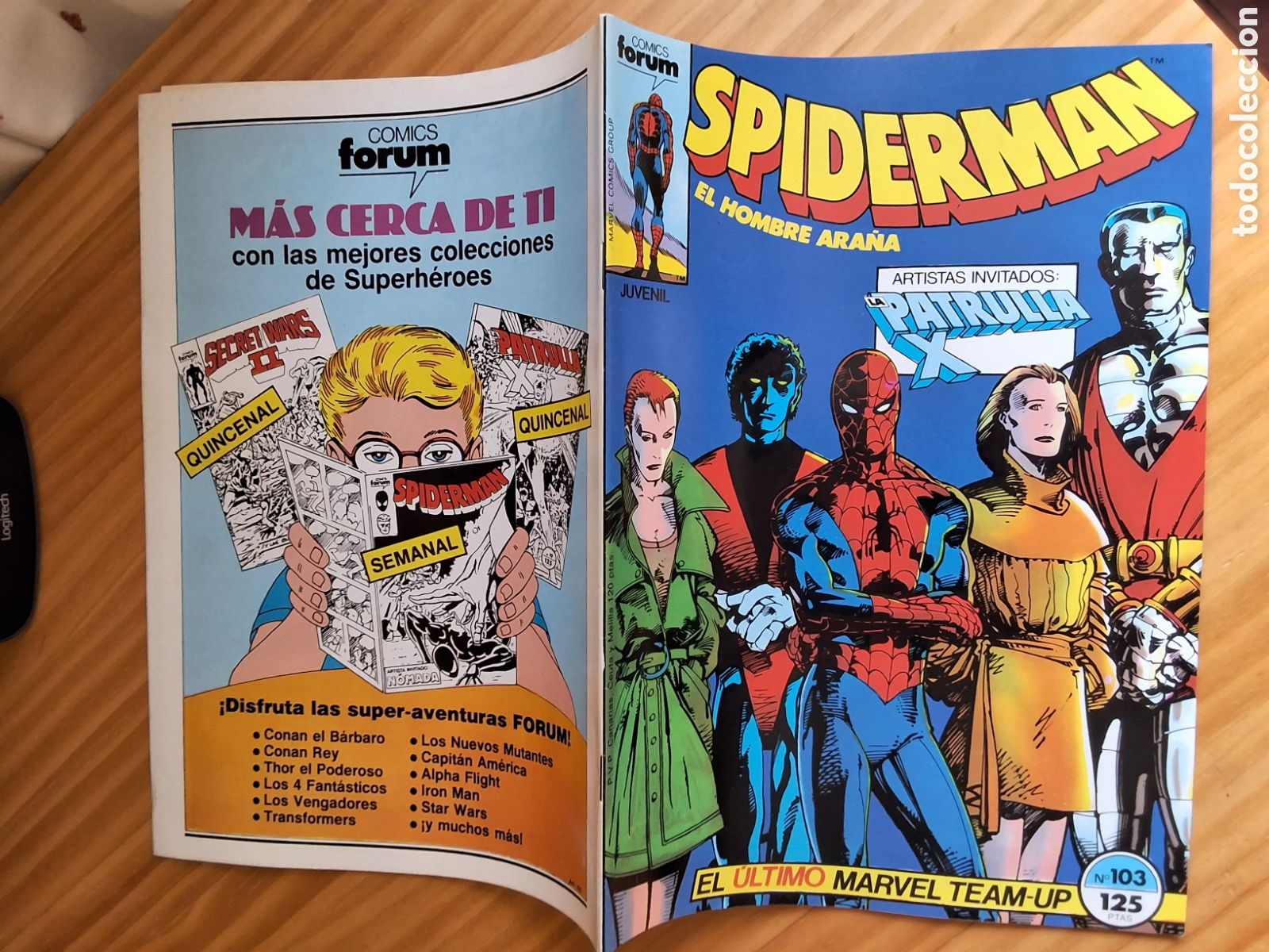Comics : Spiderman forum grapa numero 103 patrulla x y daredevil