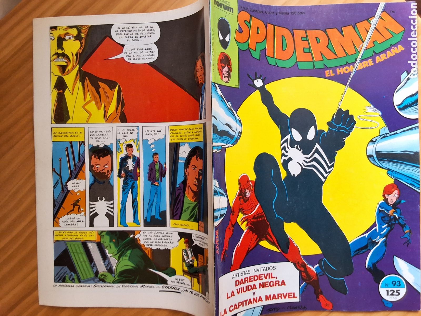 C&oacute;mics: Spiderman forum grapa numero 93 daredevil viuda negra y capitana marvel - Foto 1