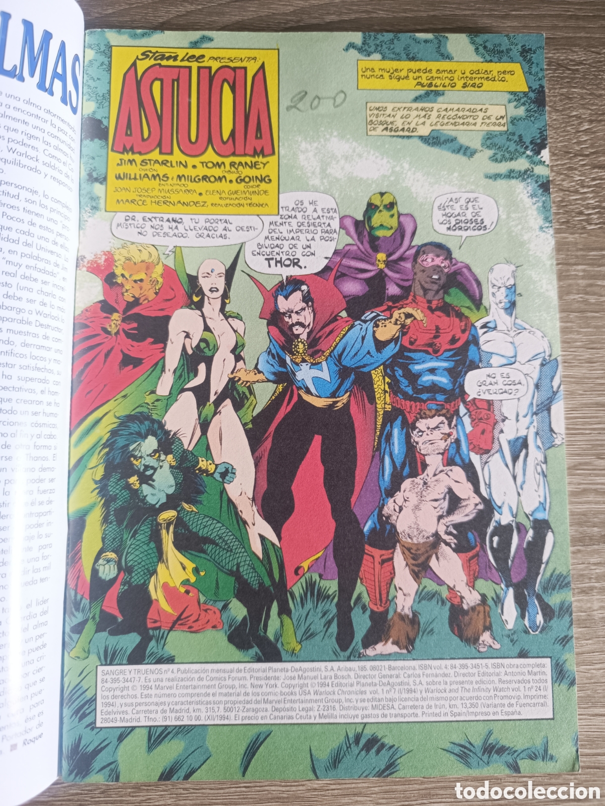 C&oacute;mics: Sangre y Truenos - Serie Limitada - n&ordm; 4 de 7 - Marvel C&oacute;mics - Forum - 1994 - Foto 3