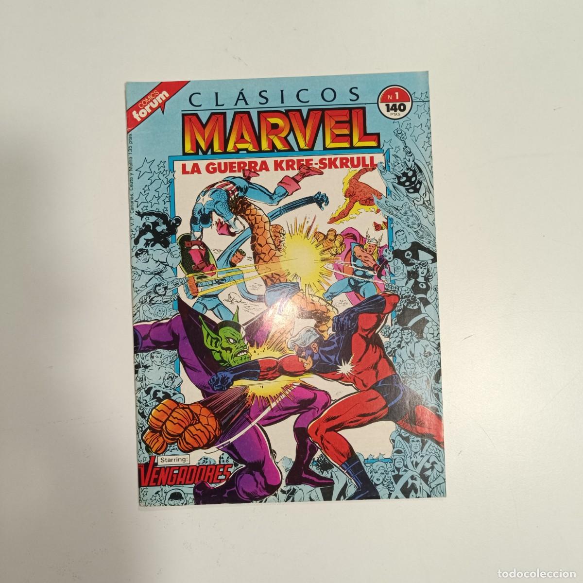 C&oacute;mics: DE KIOSCO CLASICOS MARVEL NUMERO 1 FORUM EXCELENTE ESTADO - Foto 2