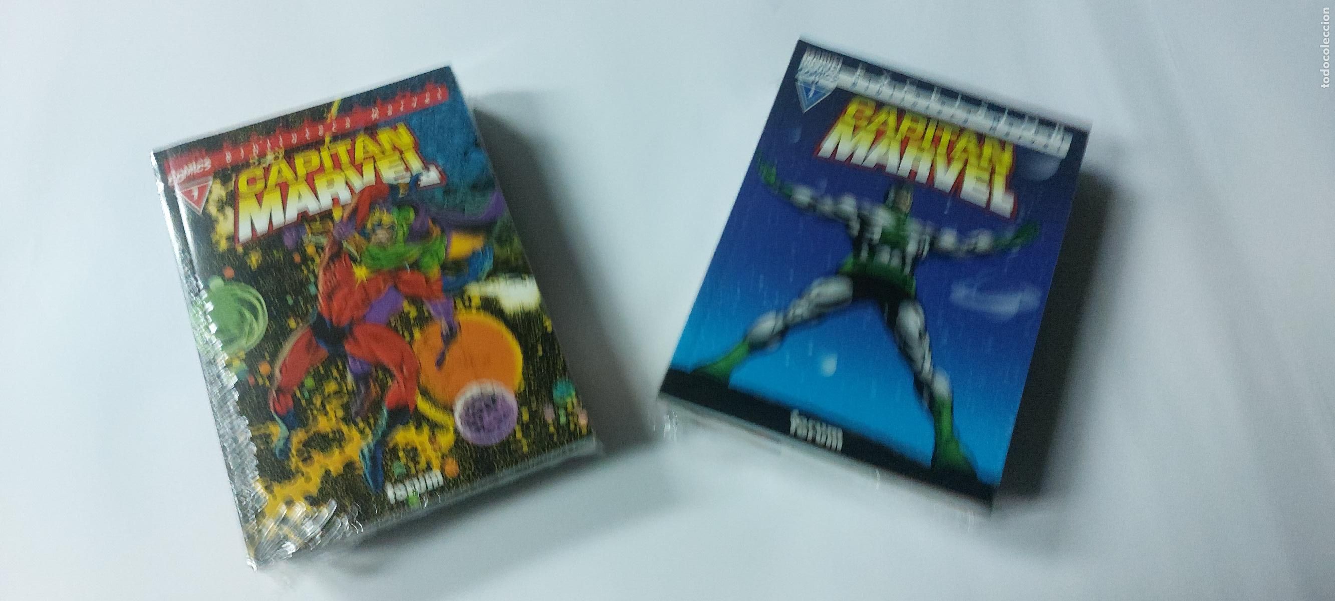 C&oacute;mics: Biblioteca Marvel Capit&aacute;n Marvel 10 n&uacute;meros Completa forum Retractilada - Foto 2