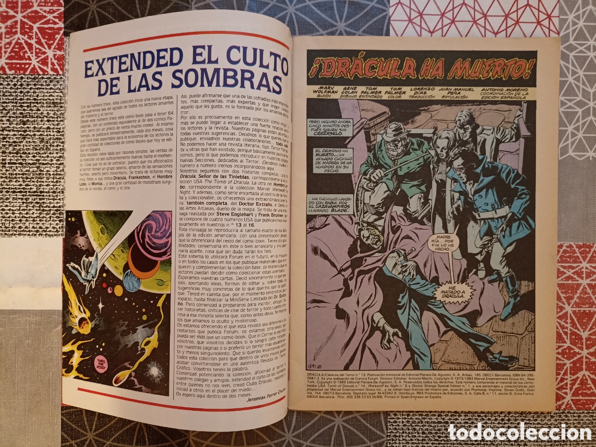 C&oacute;mics: CL&Aacute;SICOS DEL TERROR: DRACULA N&deg;13, 14. -Forum- - Foto 3