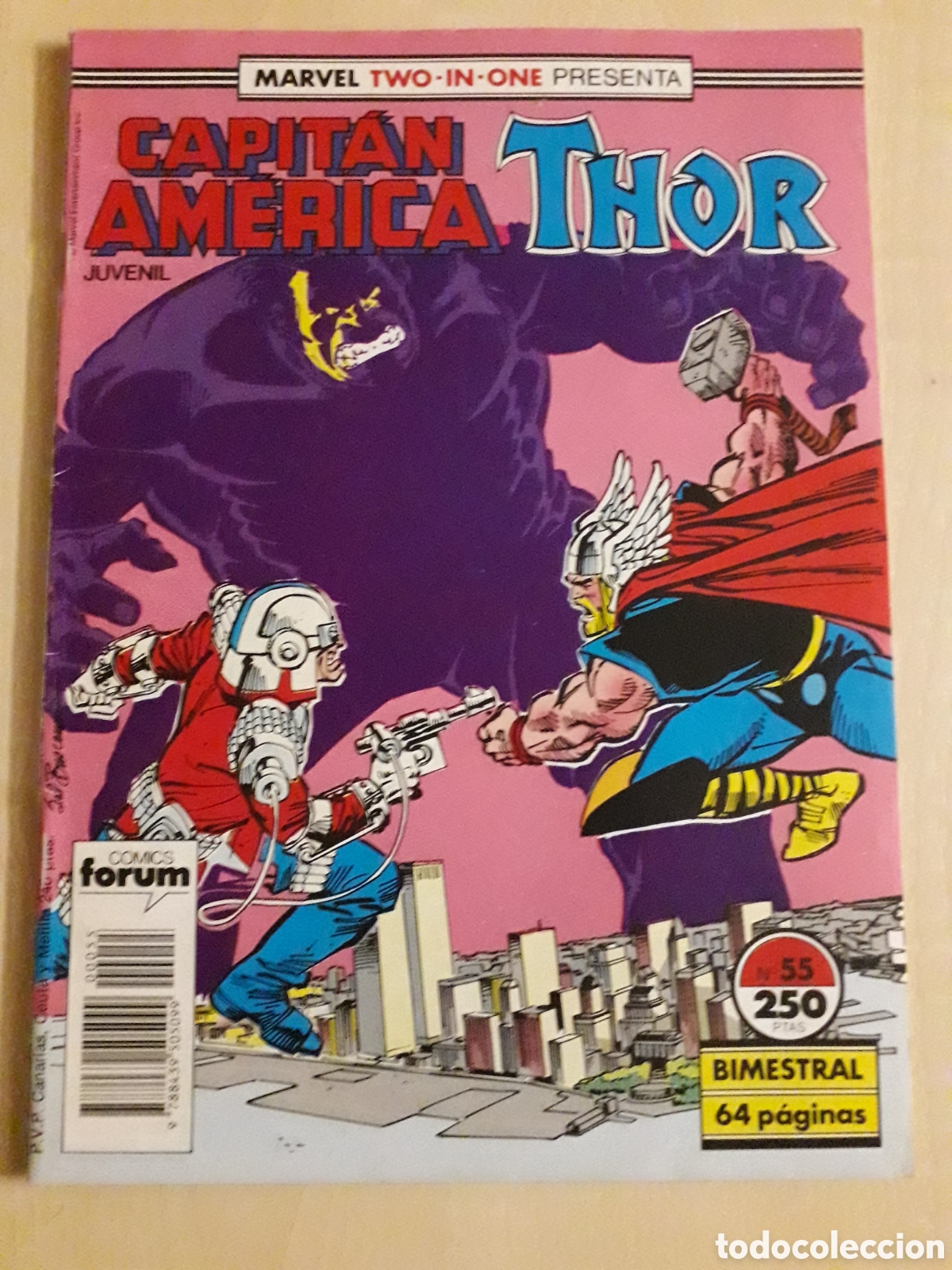 C&oacute;mics: CAPIT&Aacute;N AM&Eacute;RICA THOR N&Uacute;MERO 55. Contiene poster - Foto 1