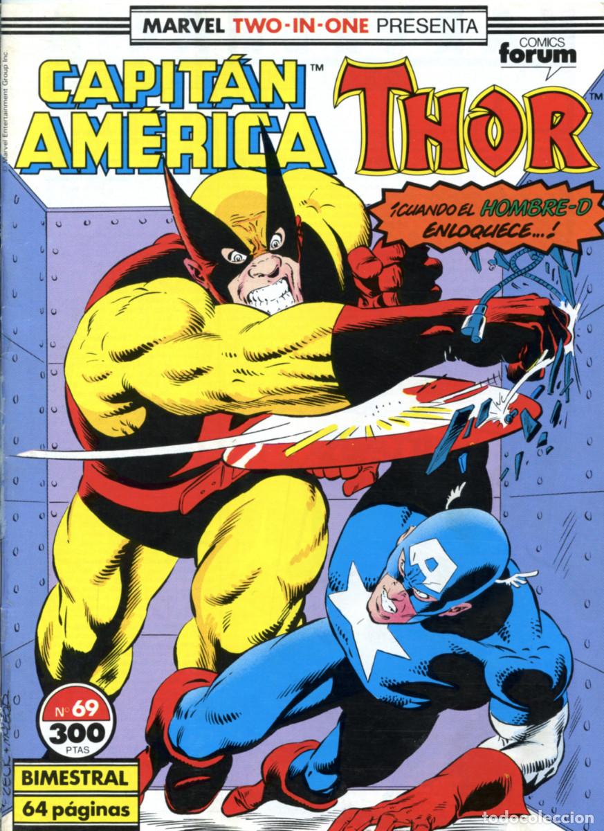 C&oacute;mics: MARVEL TWO-IN-ONE n&ordm; 69 PRESENTA: CAPIT&Aacute;N AM&Eacute;RICA &middot; THOR - FORUM 1991 - Foto 1
