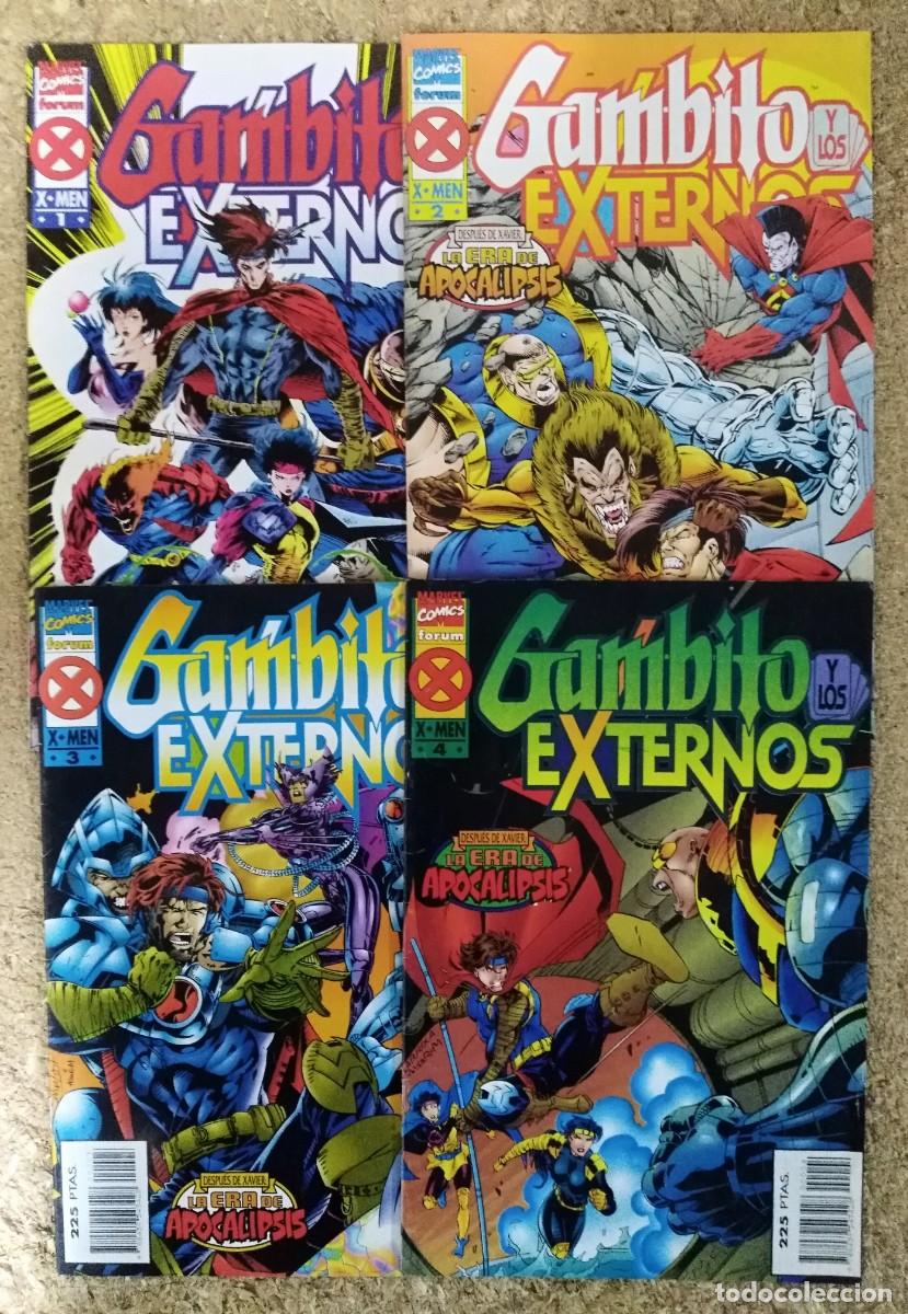 C&oacute;mics: La Era de Apocalipsis.Gambito y Los Externos.Completa 4 Comics.Marvel.Forum - Foto 1