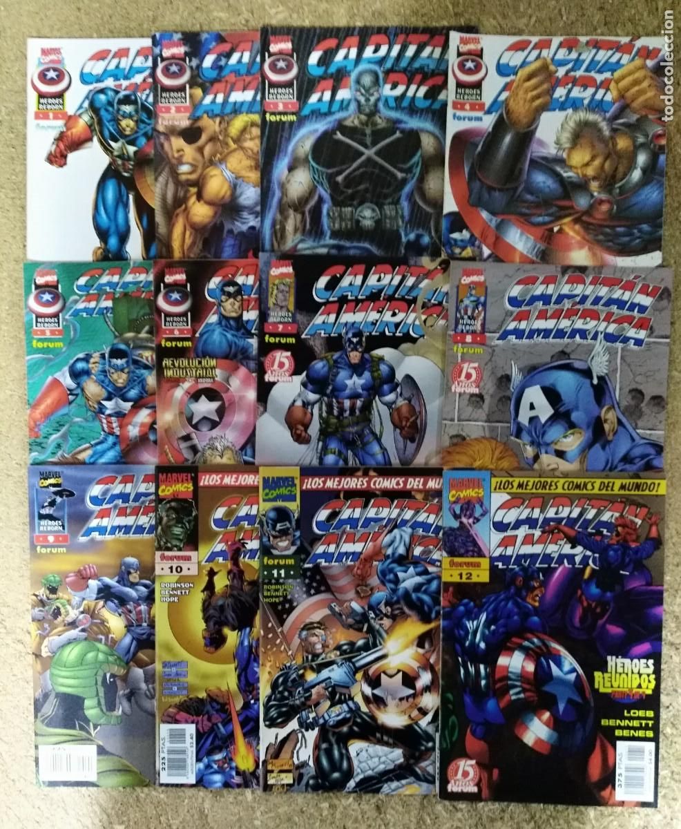 C&oacute;mics: Capitan America.Heroes Reborn.Completa 12 Comics.Marvel.Forum - Foto 1