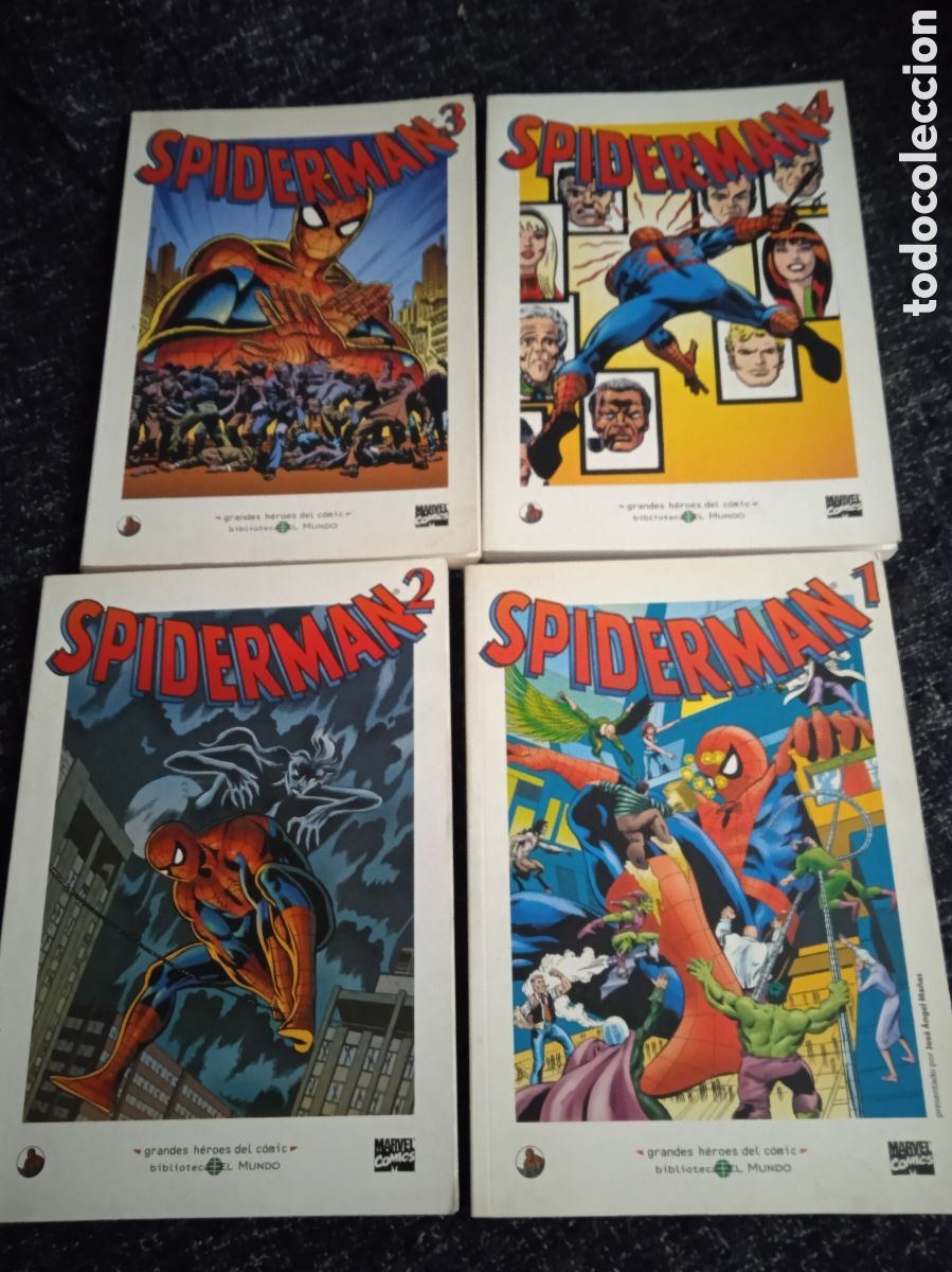 C&oacute;mics: GRANDES HEROES DEL COMIC - SPIDERMAN - SERIE COMPLETA EN 4 EJEMPLARES - Foto 1