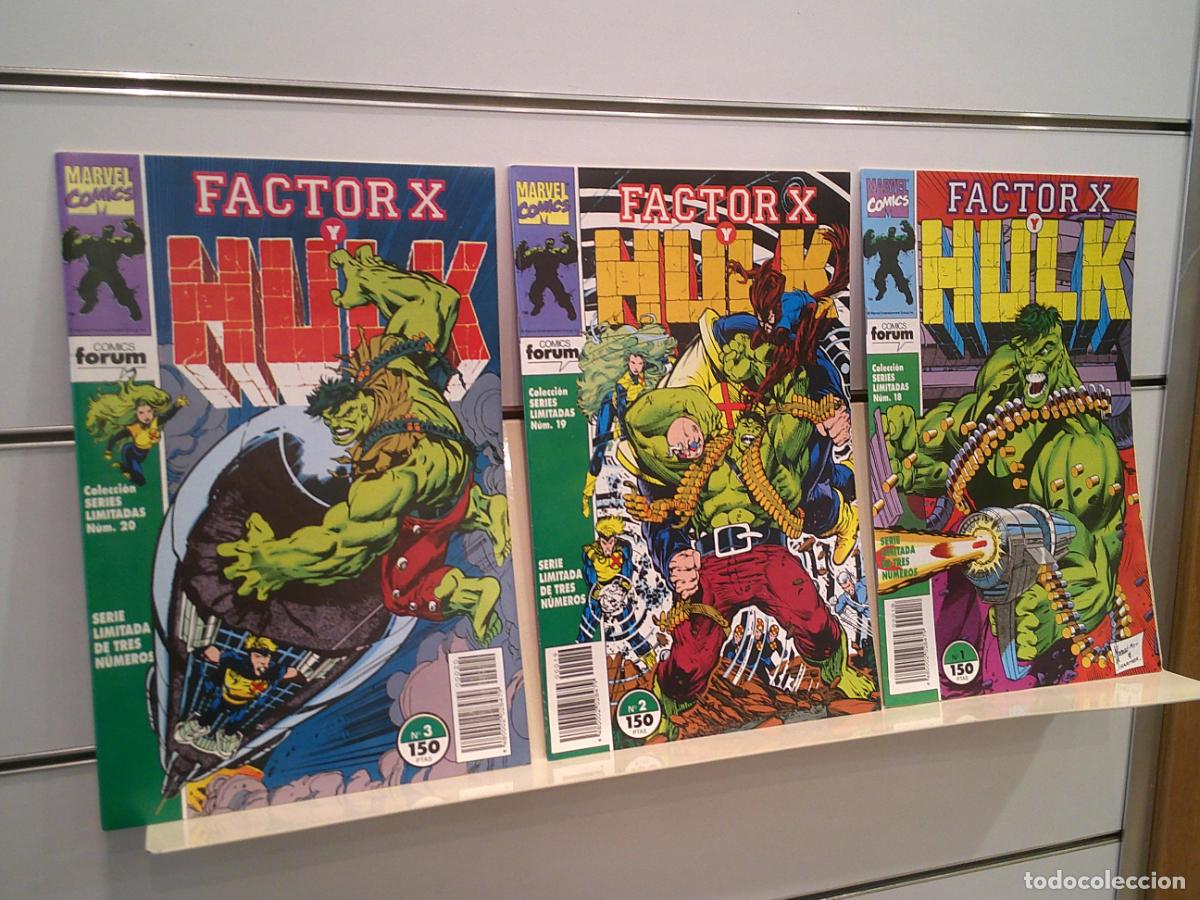 C&oacute;mics: SERIES LIMITADAS FACTOR X Y HULK COMPLETA 3 NUM. FORUM OCASION - Foto 1