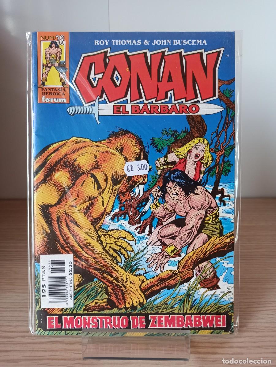 C&oacute;mics: CONAN EL BARBARO &rdquo;El monstruo de Zembabwei&rdquo; (Ed. Comics Forum) N&ordm; 28 - Foto 1
