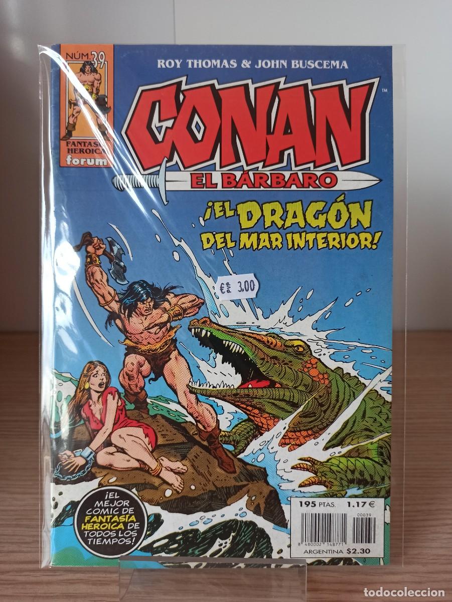 C&oacute;mics: CONAN EL BARBARO &rdquo;&iexcl;El drag&oacute;n del mar interior!&rdquo; (Ed. Comics Forum) N&ordm; 39 - Foto 1
