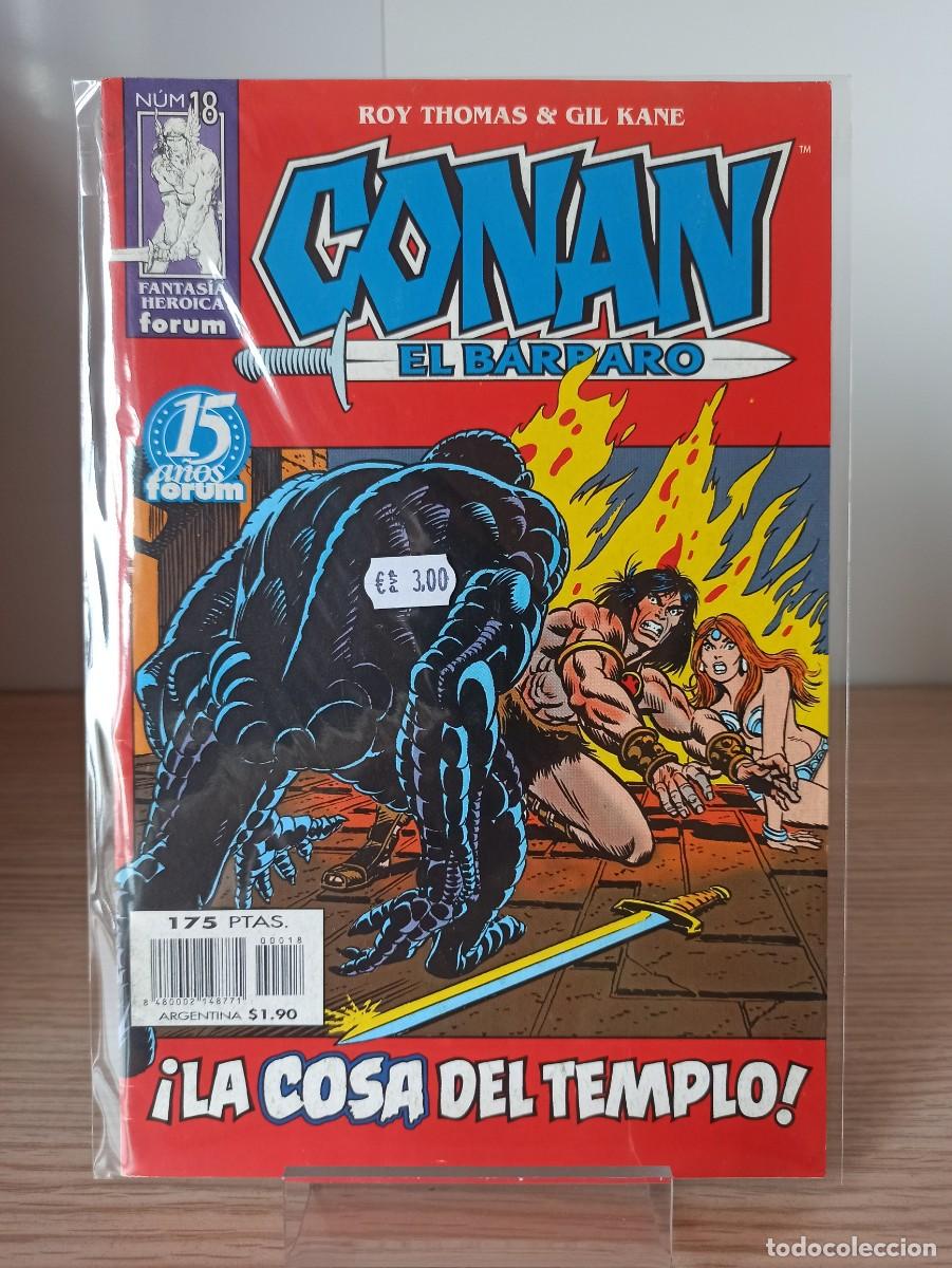 C&oacute;mics: CONAN EL BARBARO &rdquo;&iexcl;La cosa del templo!&rdquo; (Ed. Comics Forum) N&ordm; 18 - Foto 1