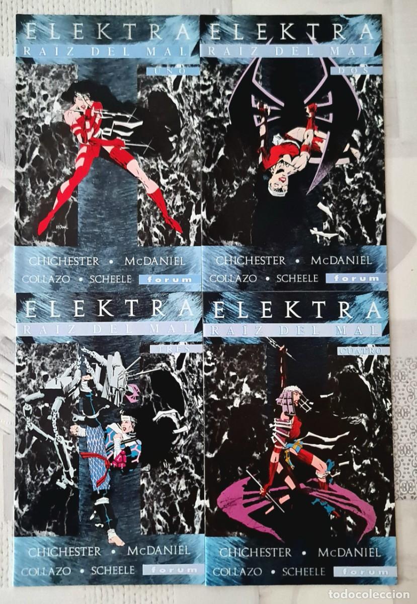 C&oacute;mics: ELEKTRA: RA&Iacute;Z DEL MAL. Serie Limitada completa de 4 comics. Comics Forum 1996 - Foto 1