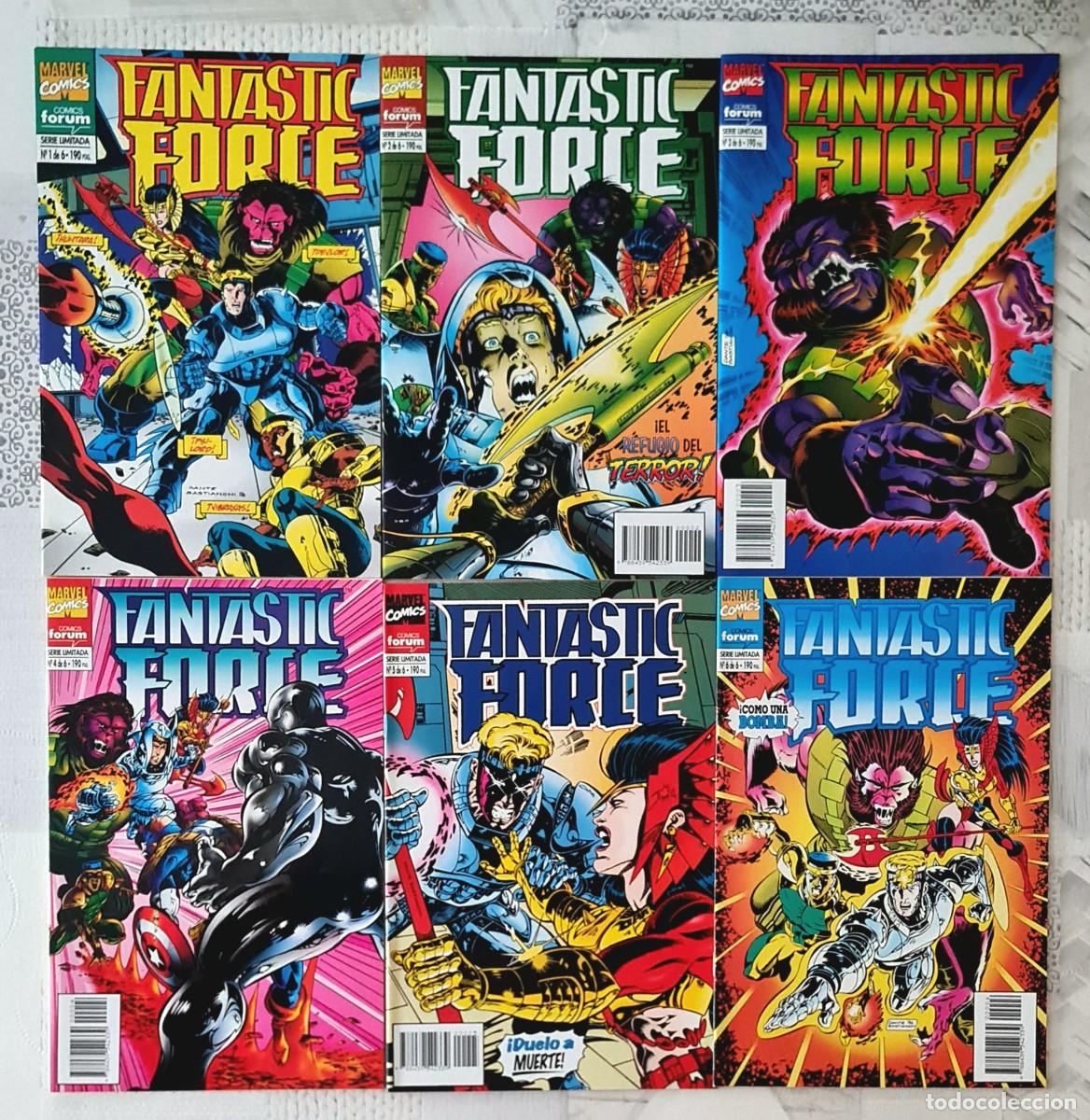 C&oacute;mics: FANTASTIC FORCE. Serie Limitada completa de 6 comics. Comics Forum 1995 - Foto 1