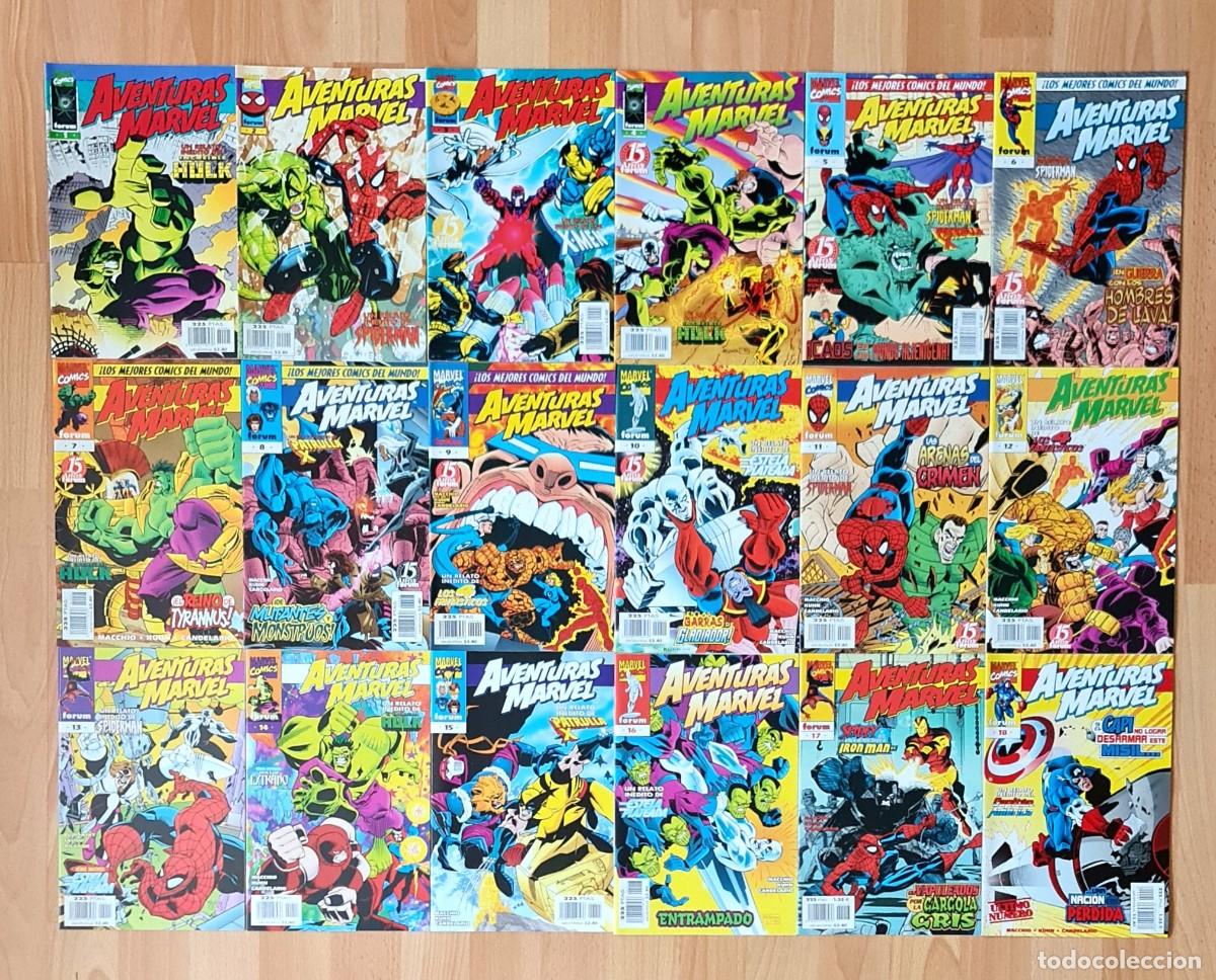 C&oacute;mics: AVENTURAS MARVEL. Coleccion completa de 18 comics. Comics Forum 1998 - Foto 1