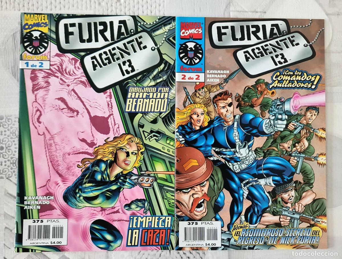 C&oacute;mics: FURIA / AGENTE 13. Serie Limitada completa de 2 comics. Comics Forum 1999 - Foto 1