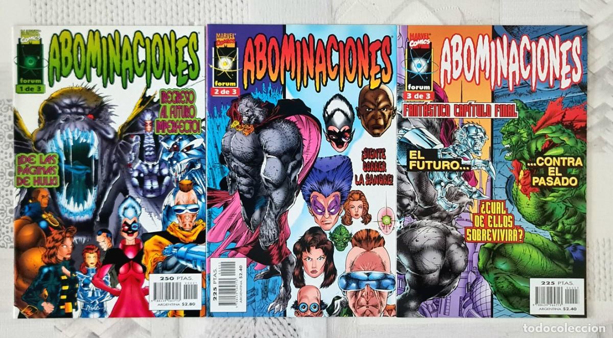 C&oacute;mics: ABOMINACIONES. Serie Limitada completa de 3 comics. Comics Forum 1997 - Foto 1