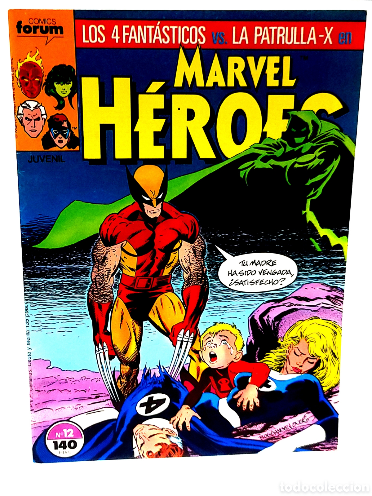 C&oacute;mics: CASI EXCELENTE ESTADO MARVEL HEROES 12 FORUM COMICS GRAPA - Foto 1