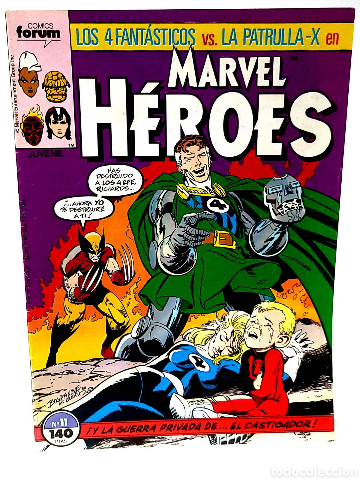 C&oacute;mics: MUY BUEN ESTADO MARVEL HEROES 11 FORUM COMICS GRAPA - Foto 1