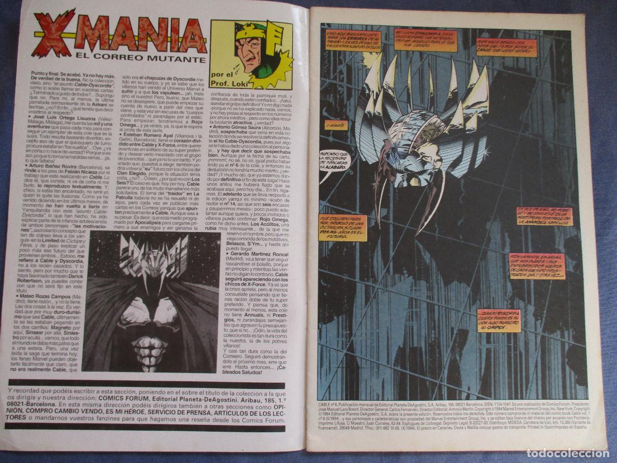 C&oacute;mics: MARVEL / CABLE N.&ordm; 8 VOLUMEN I FORUM 1994 - Foto 2