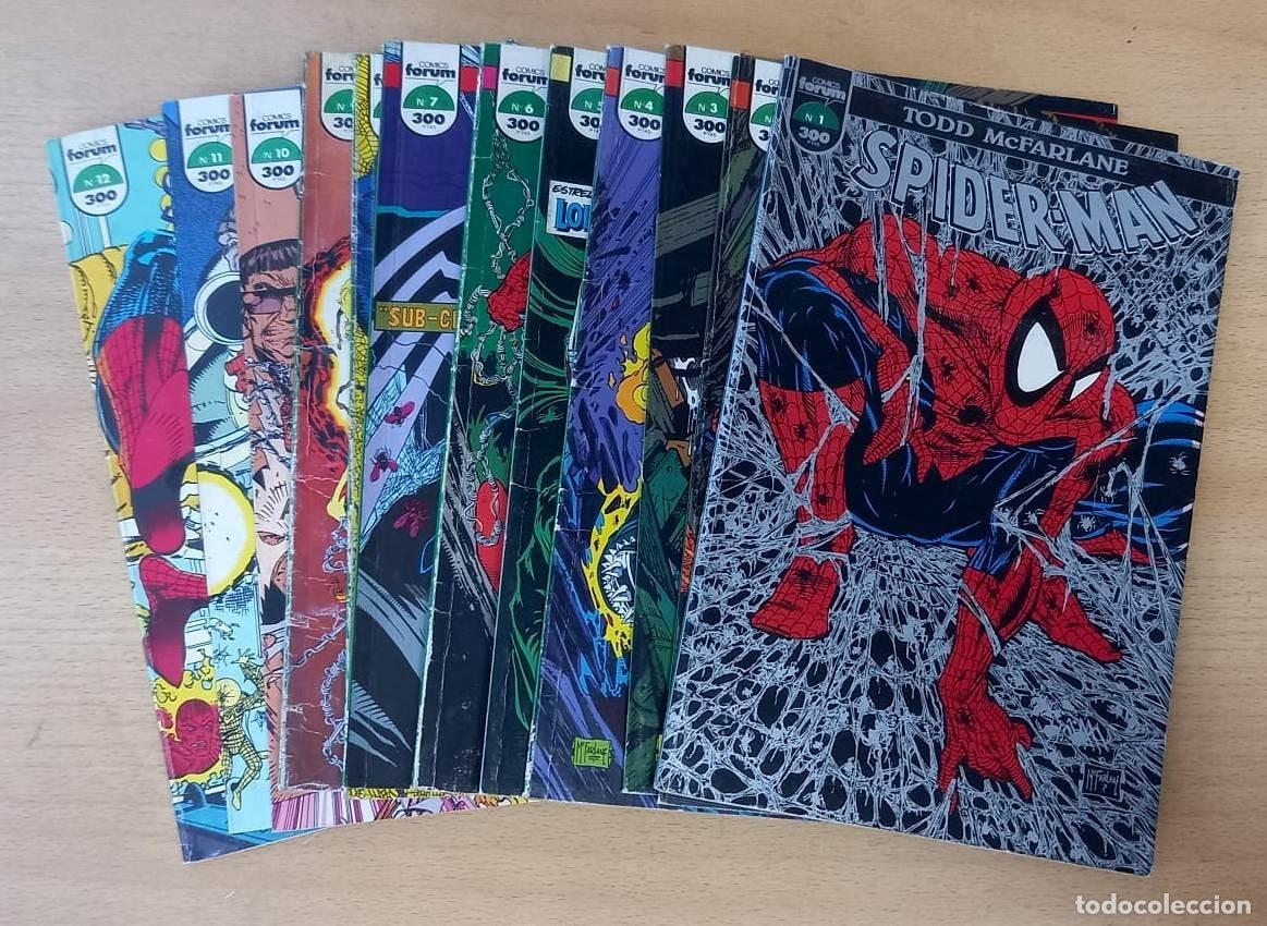 C&oacute;mics: SPIDER-MAN DE TODD McFARLANE - FORUM / COLECCI&Oacute;N COMPLETA (12 N&Uacute;MEROS) - Foto 1