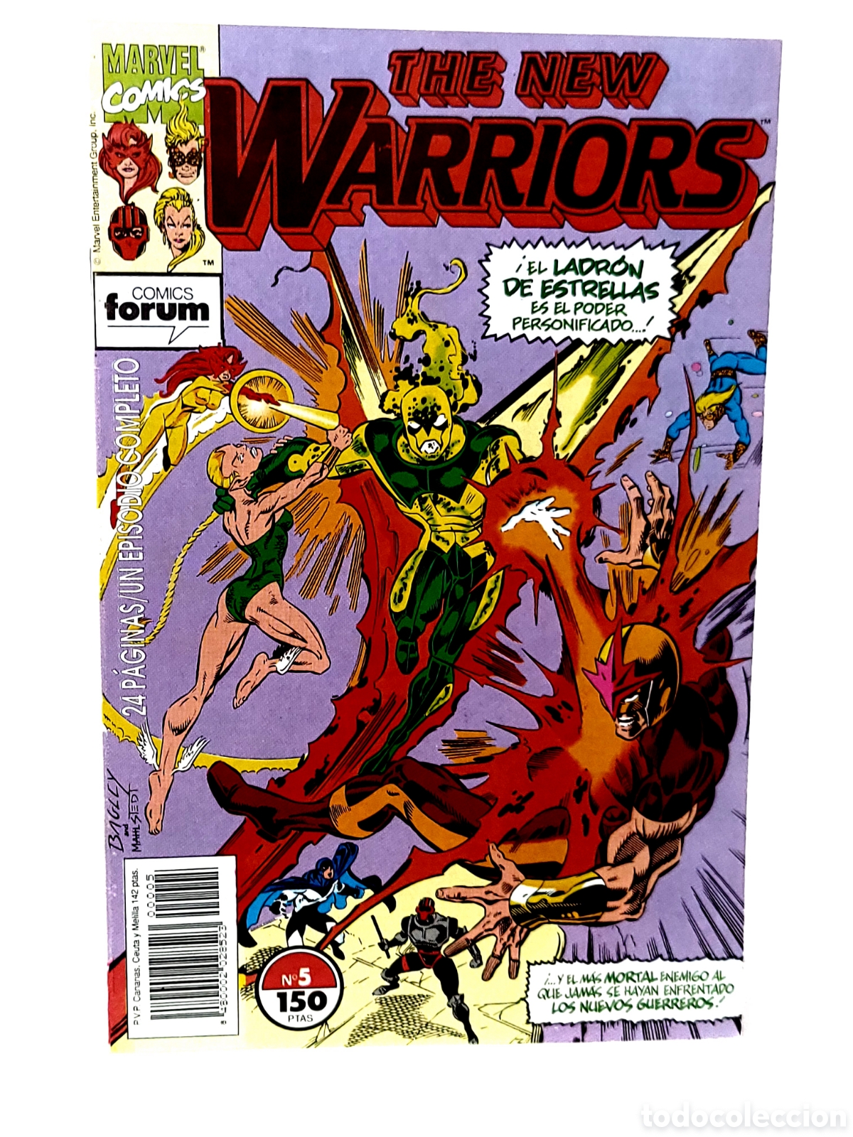 C&oacute;mics: EXCELENTE ESTADO THE NEW WARRIORS 5 FORUM COMICS GRAPA - Foto 1