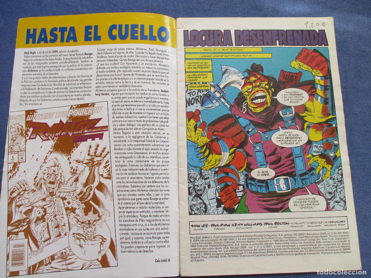 C&oacute;mics: MARVEL / RAVAGE 2099 N.&ordm; 2 de 12 SERIE LIMITADA FORUM 1994 - Foto 3