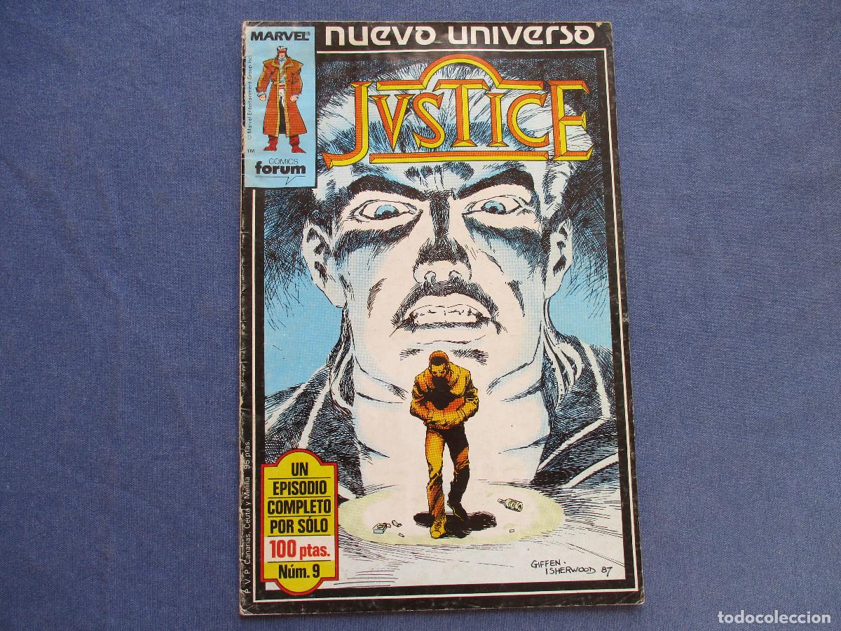 C&oacute;mics: MARVEL / JUSTICE N.&ordm; 9 - NUEVO UNIVERSO MARVEL - FORUM 1988 - Foto 1