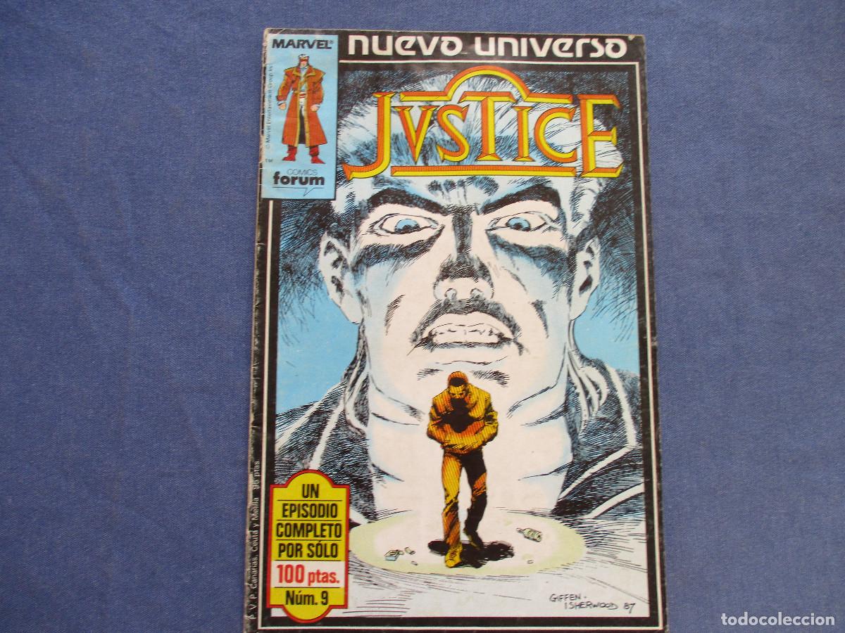 C&oacute;mics: MARVEL / JUSTICE N.&ordm; 9 - NUEVO UNIVERSO MARVEL - FORUM 1988 - Foto 2