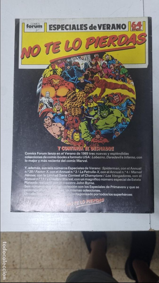 C&oacute;mics: Factor X, n. 19, (150 Ptas), a&ntilde;o 1989, Comics Forum - Foto 2
