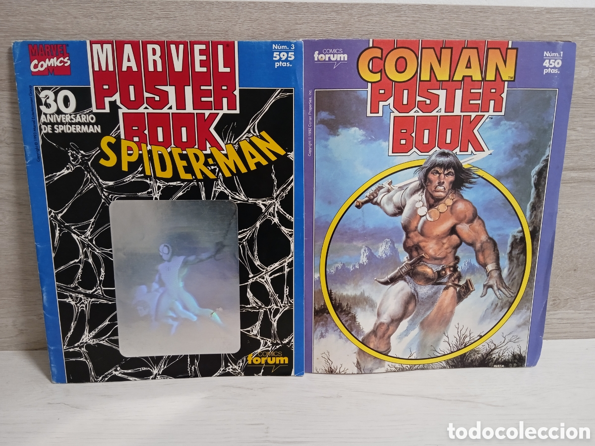C&oacute;mics: LOTE MARVEL POSTER BOOK SPIDERMAN - CONAN FORUM - Foto 1
