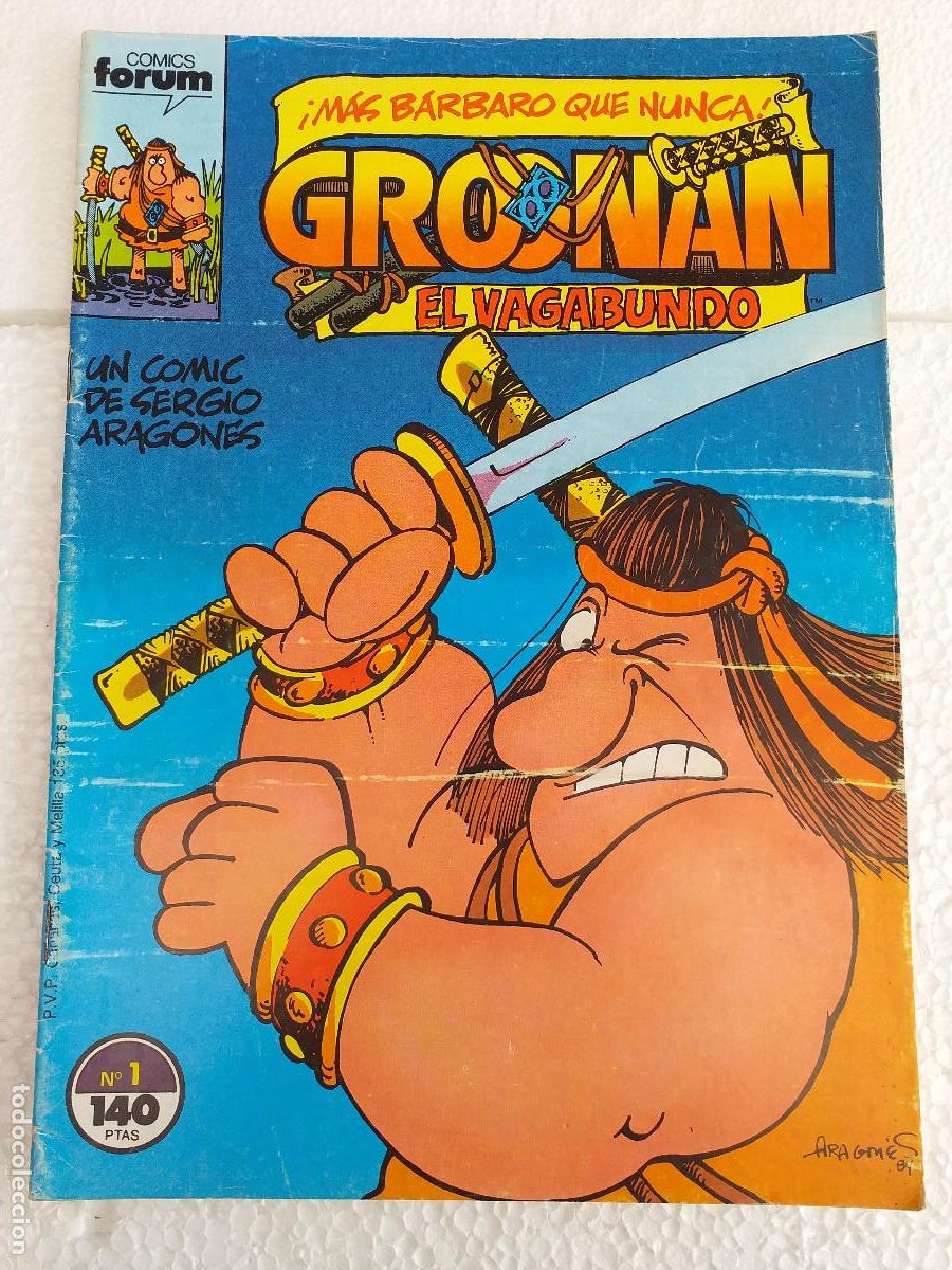 C&oacute;mics: GROONAN EL VAGABUNDO - N&ordm; 1 - El cantar de Groo - 1981 FORUM - Foto 1