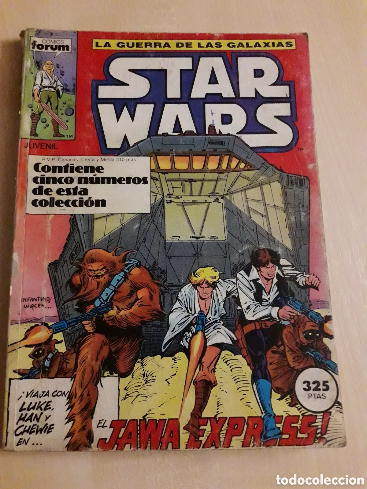 C&oacute;mics: STAR WARS NUMERO 2. RETAPADO CON LOS N&Uacute;MEROS 2,3 y 4 - Foto 2