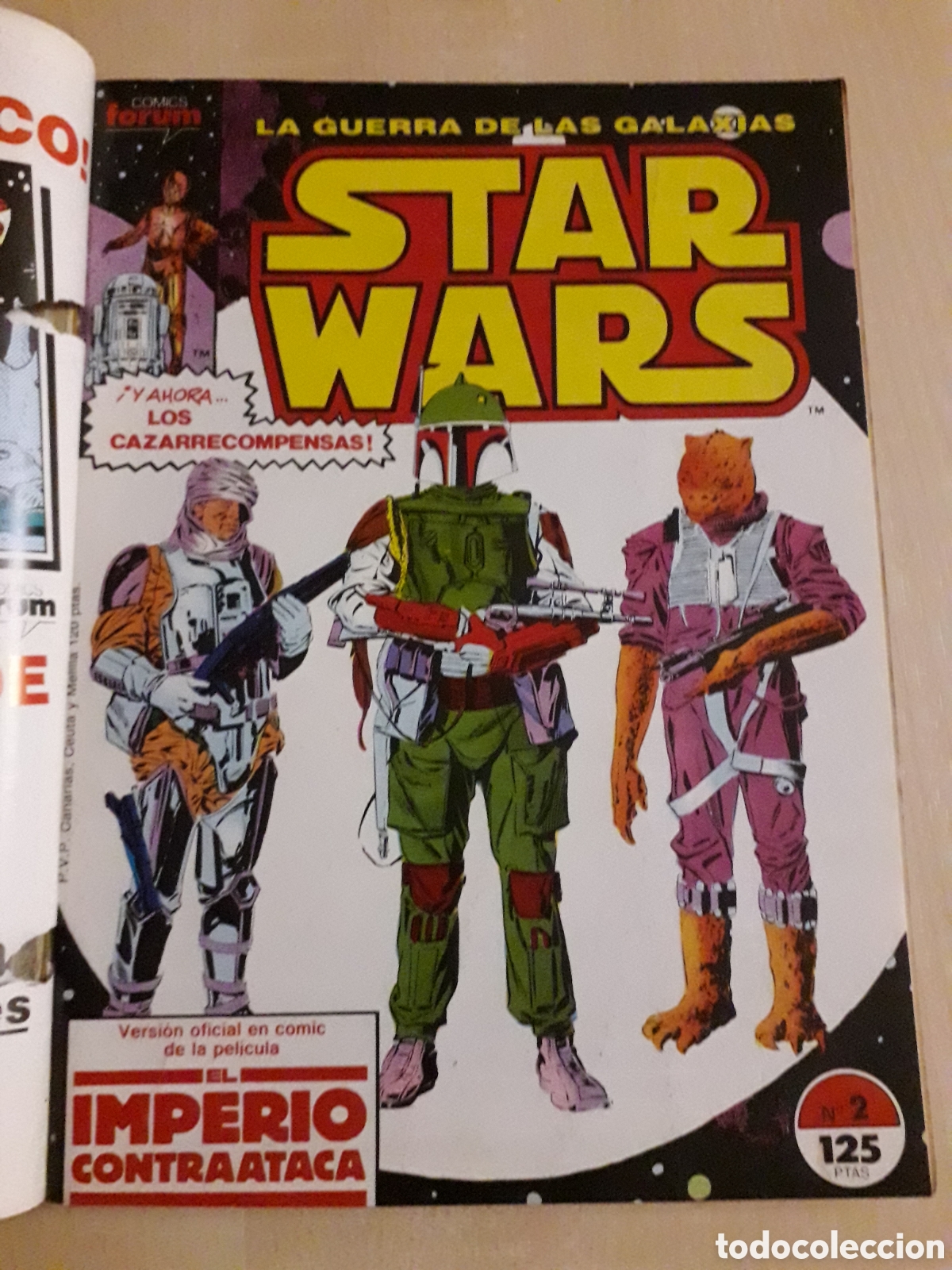 C&oacute;mics: STAR WARS NUMERO 2. RETAPADO CON LOS N&Uacute;MEROS 2,3 y 4 - Foto 1
