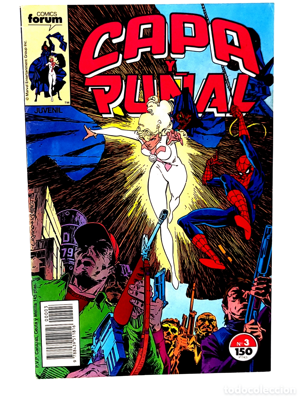 C&oacute;mics: MUY BUEN ESTADO CAPA Y PU&Ntilde;AL 3 FORUM COMICS MARVEL GRAPA - Foto 1