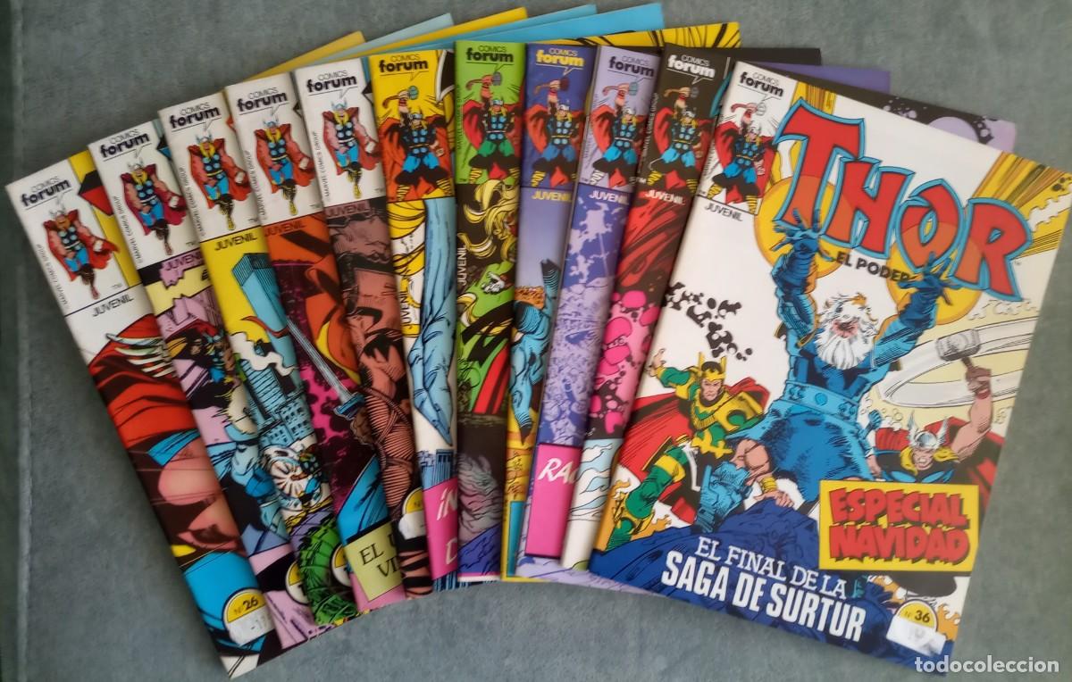 C&oacute;mics: THOR EL PODEROSO VOL. 1. COMICS FORUM. LOTE DE 11 Nos. (del 26 al 36 - formato grapa) - Foto 1