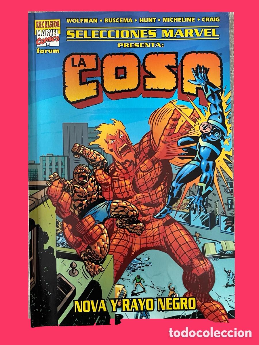 C&oacute;mics: C&oacute;mic: Selecciones Marvel La Cosa. Nova y Rayo Negro. Editorial: C&oacute;mics Forum. - Foto 1
