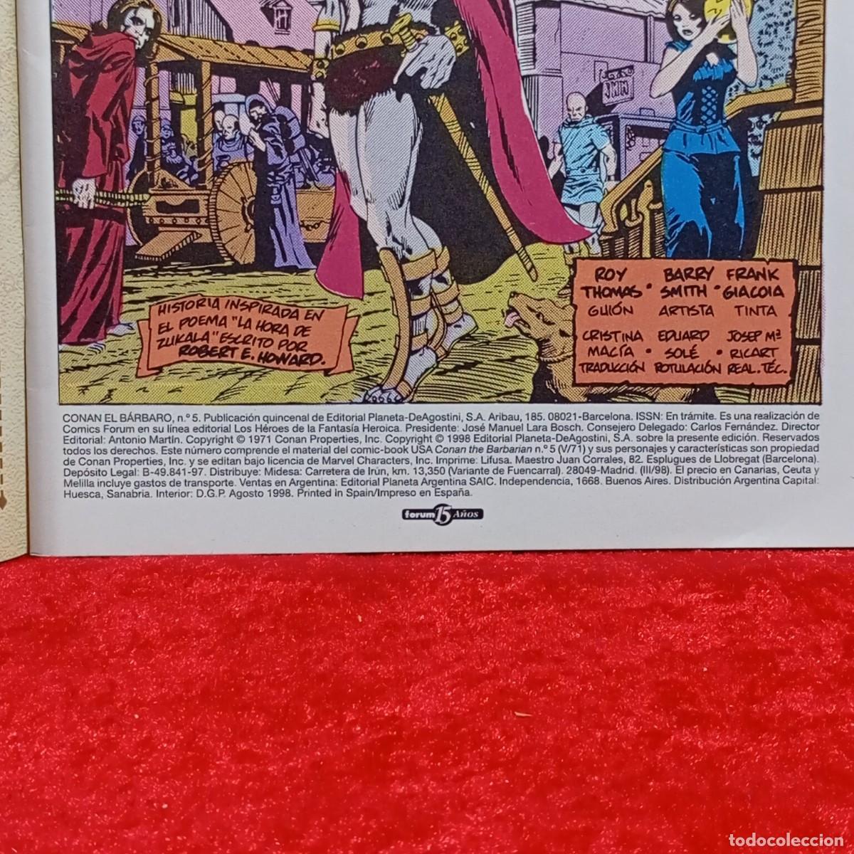 C&oacute;mics: CONAN EL B&Aacute;RBARO - ROY THOMAS & BARRY W. SMITH - FORUM - N&Uacute;M. 5 / CAA - 302 - Foto 3