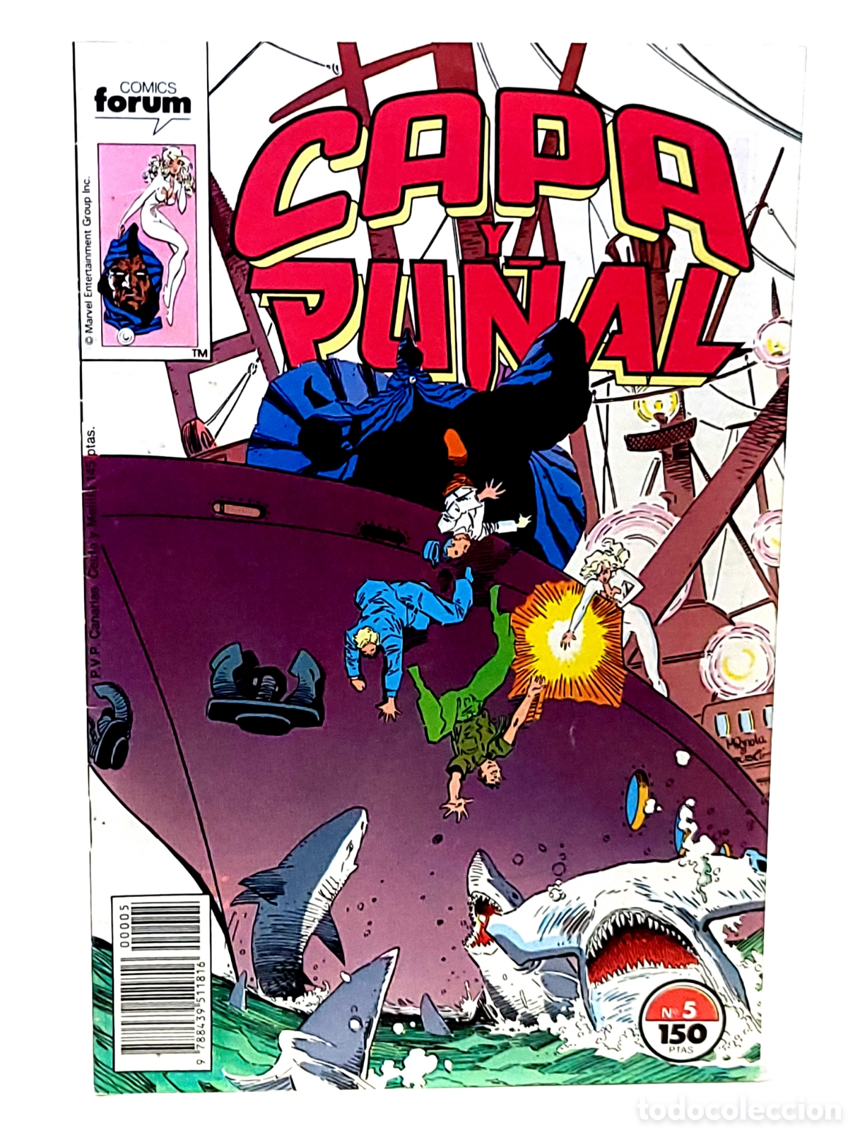 C&oacute;mics: CASI EXCELENTE ESTADO CAPA Y PU&Ntilde;AL 5 FORUM COMICS GRAPA MARVEL - Foto 1