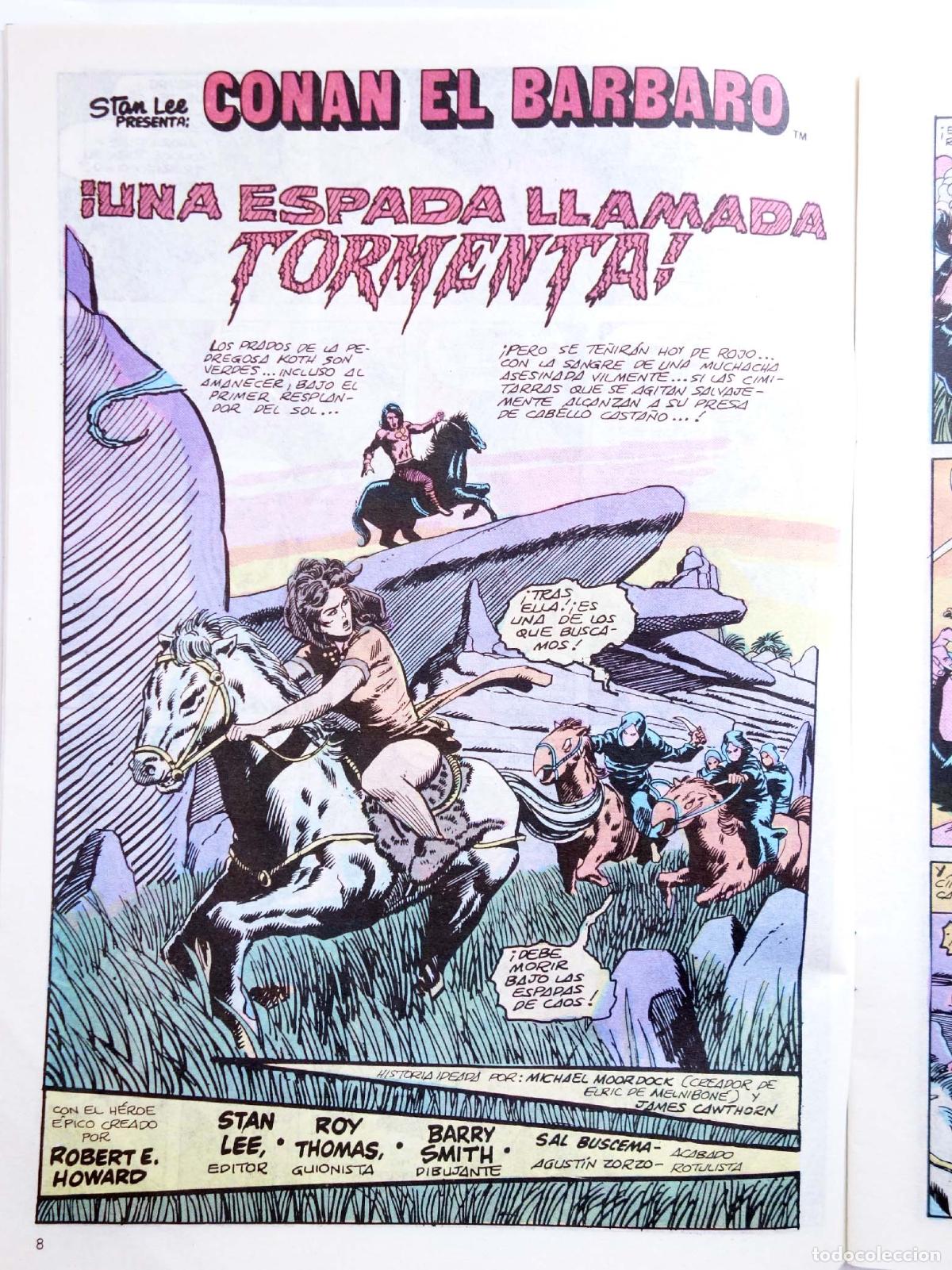 C&oacute;mics: CONAN EL BARBARO 75. UNA ESPADA LLAMADA TORMENTA. Forum, 1985 - Foto 3
