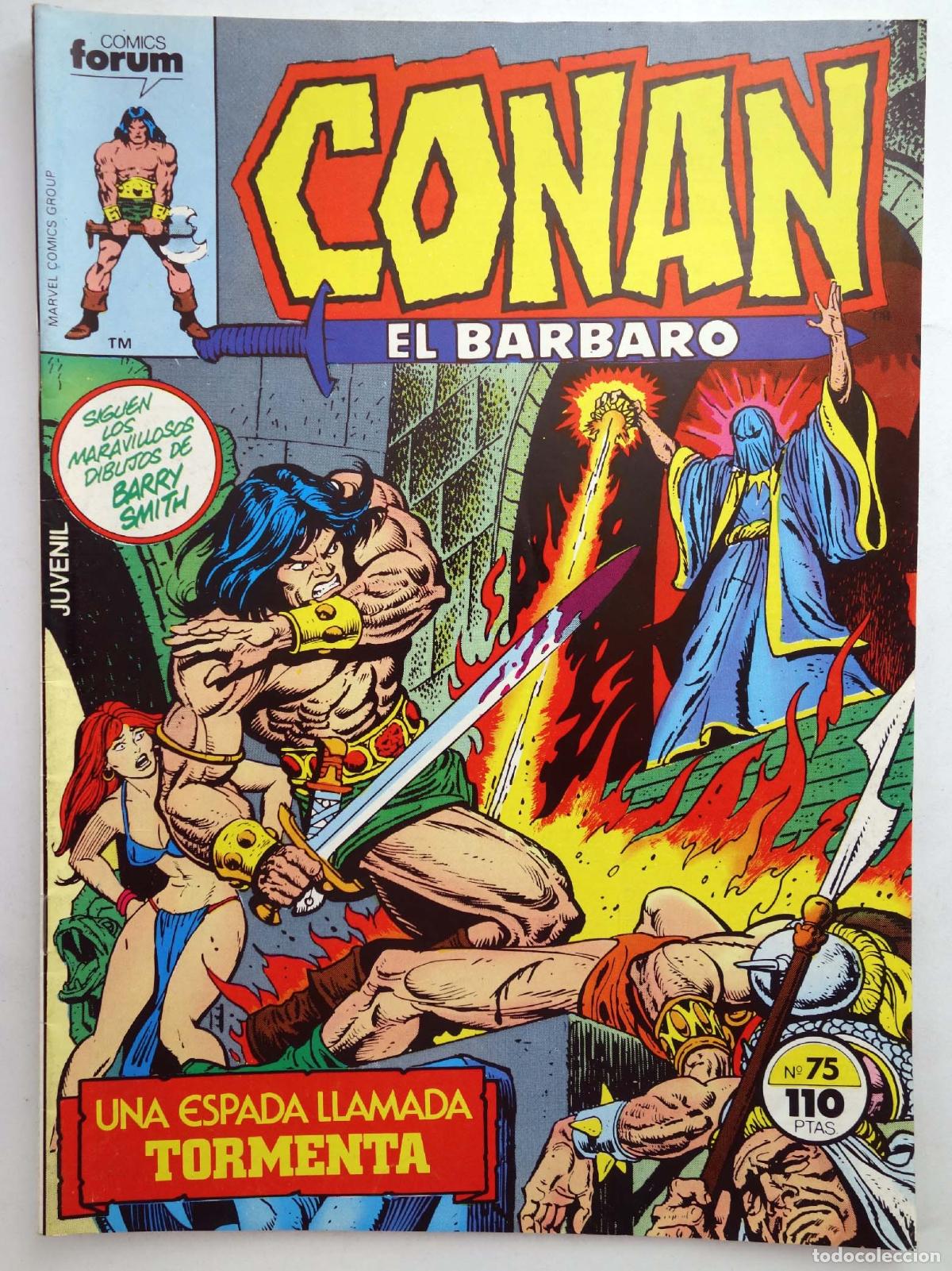 C&oacute;mics: CONAN EL BARBARO 75. UNA ESPADA LLAMADA TORMENTA. Forum, 1985 - Foto 1